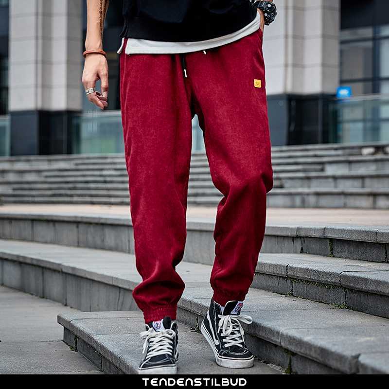 Casual bukser herre sports trend bordeaux - tendenstilbud.com