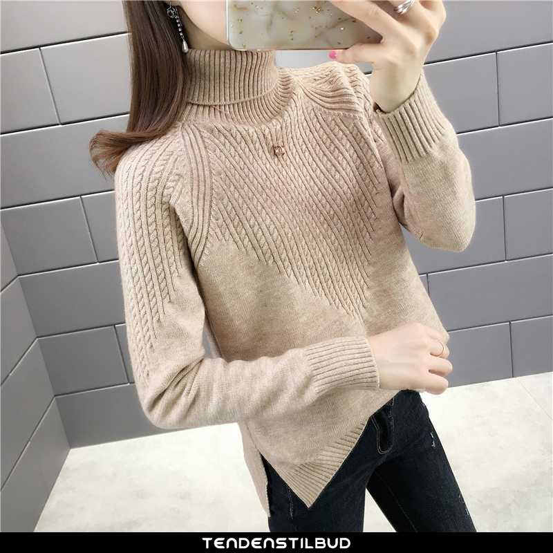 Striktrøjer sweater mode behagelige langærmet trend - tendenstilbud.com