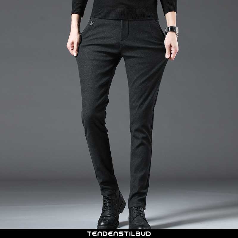 Bukser Herre Casual Bukser Straight Plus Cashmere