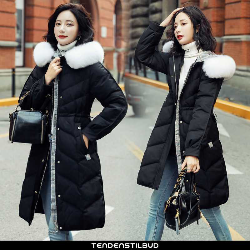 Dunjakke Dame Casual Ren Sort