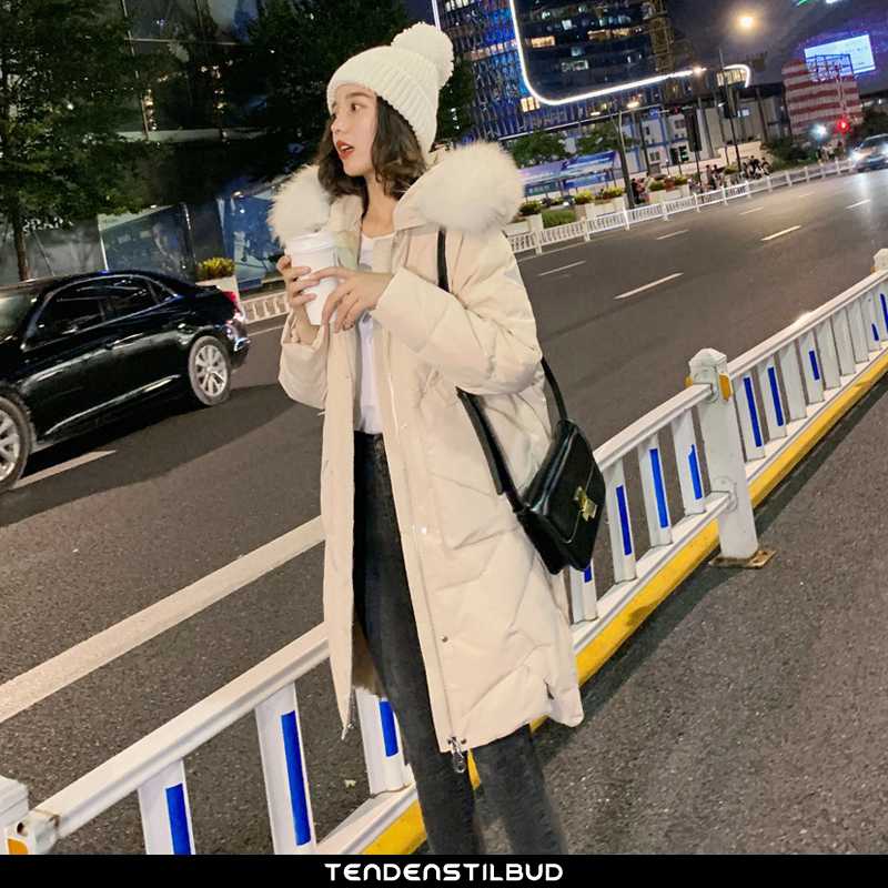 Dunjakke Dame Lette Ren Beige