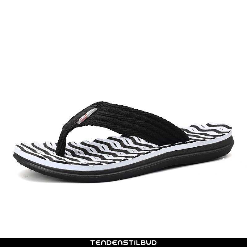 Flip Flop Herre Hjemmesko Sommer Sort