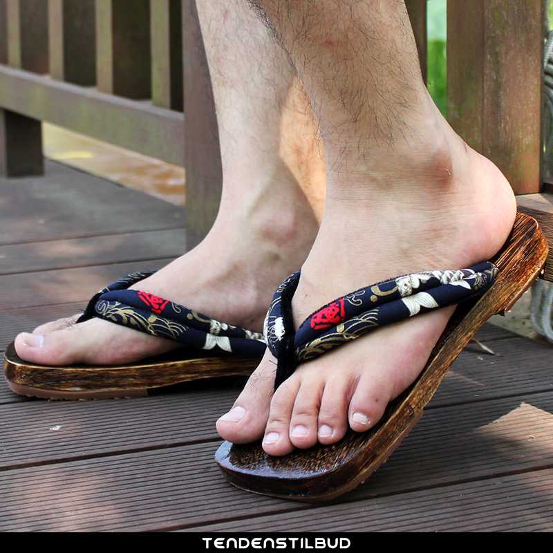 Flip Flop Herre Klip Klapper Tykke Træ