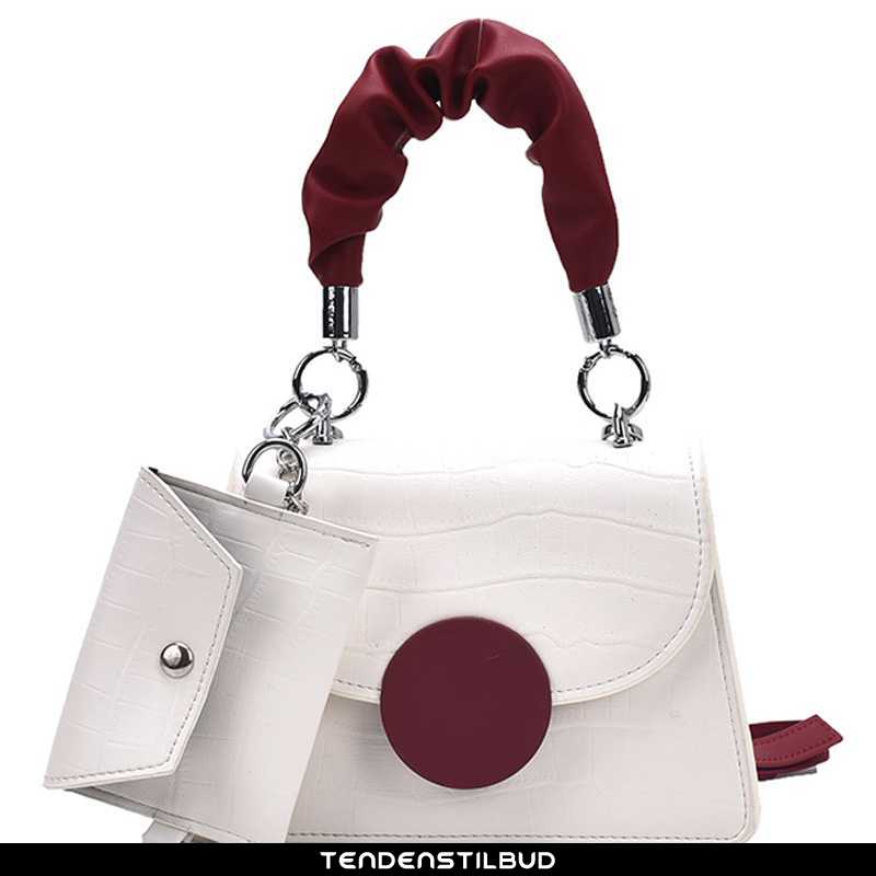 Håndtaske Dame Messenger Taske Trend Hvid