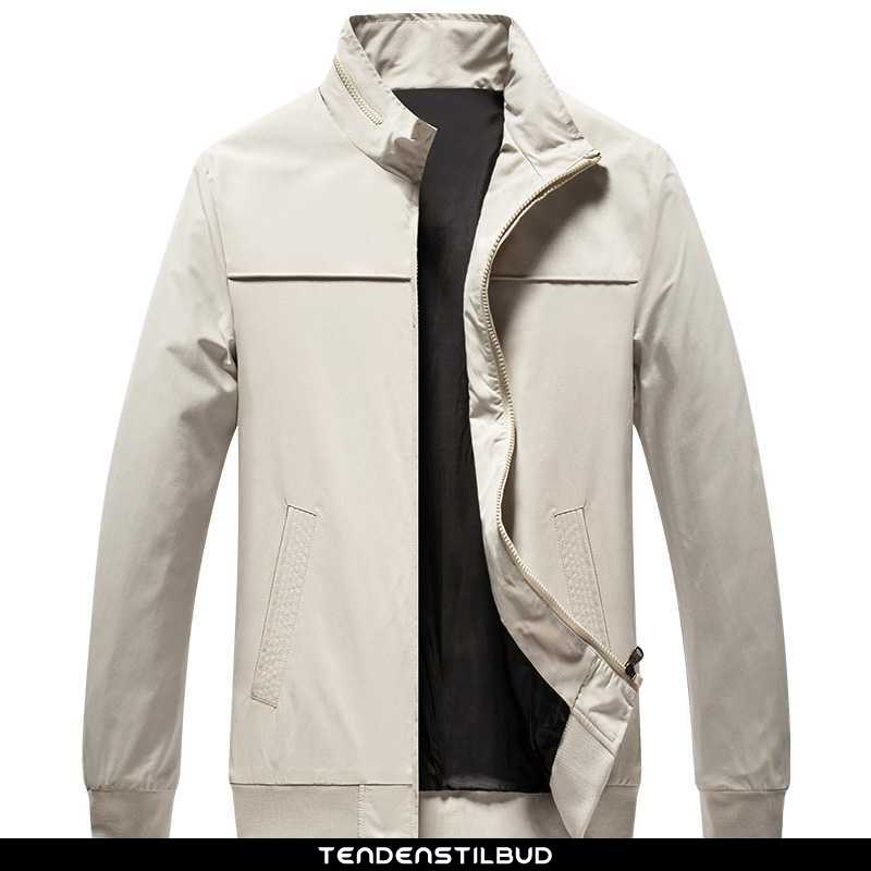 Jakke Herre Casual Far Beige