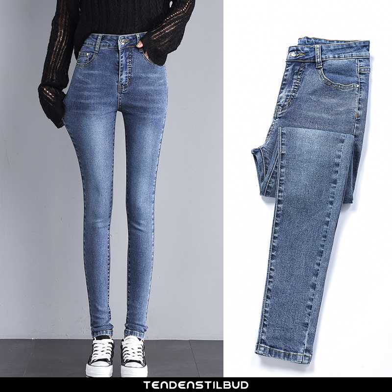 Jeans Dame Bukser Slim Fit Kvinder