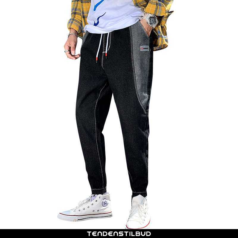 Jeans Herre Cowboybukser Casual Stramme