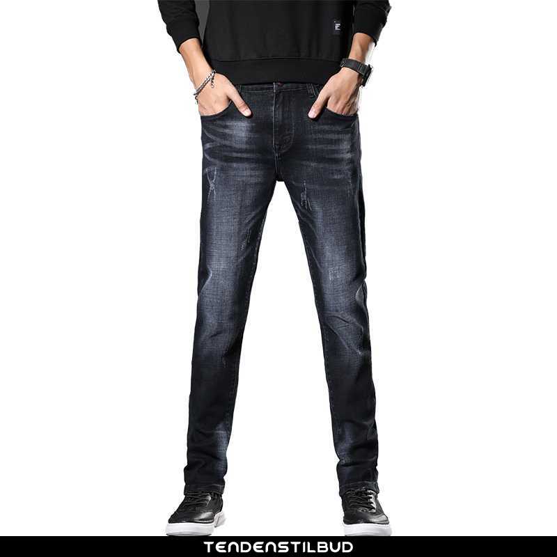 Jeans Herre Cowboybukser Skinny Studerende