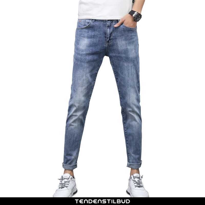 Jeans Herre Cowboybukser Slim Fit Ny