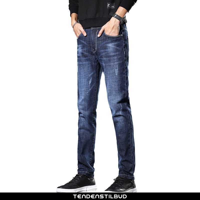 Jeans Herre Cowboybukser Slim Fit Ny