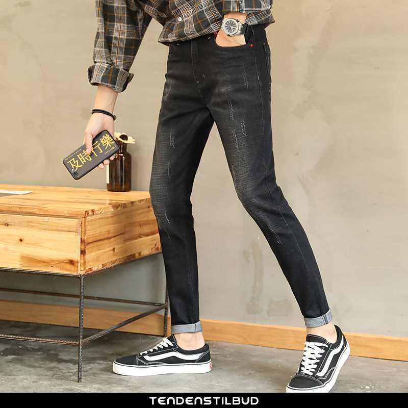 Jeans Herre Cowboybukser Sort