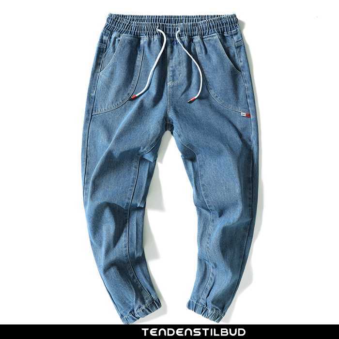 Jeans Herre Cowboybukser Vinter Stramme