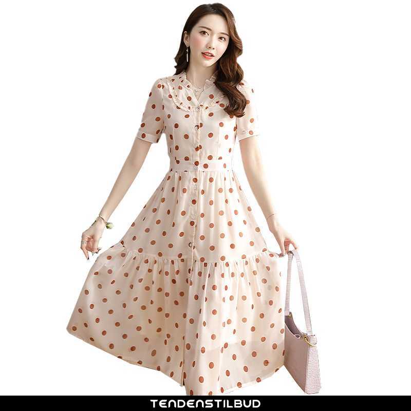Kjoler Dame Chiffon Sommer Ny