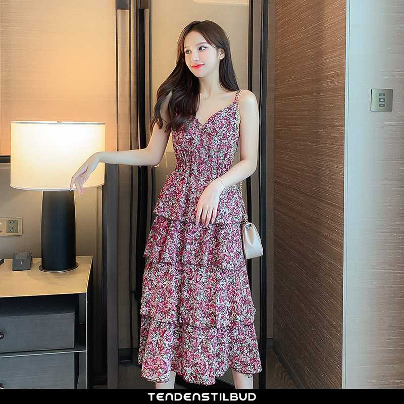 Kjoler Dame Kjole Chiffon Skinny Ny