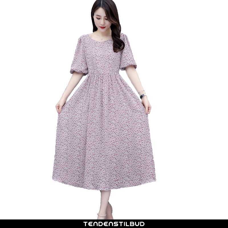 Kjoler Dame Kjole Chiffon Sommer 2020