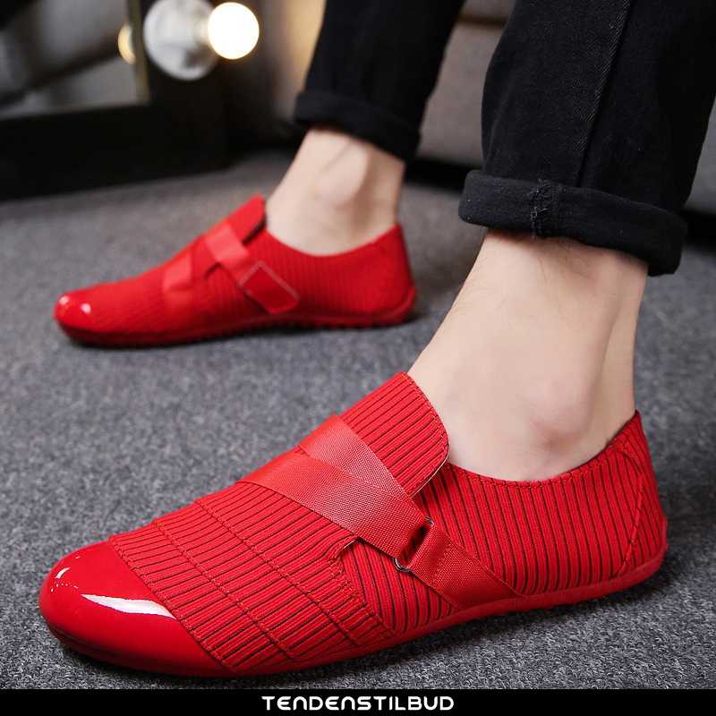 Loafers Herre Mokkasin Canvas Trend Hyttesko