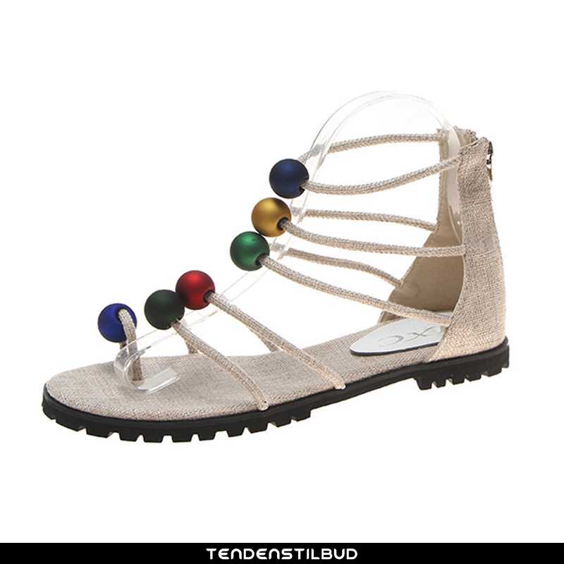 Sandaler Dame Enkelt Sko Mode 2020