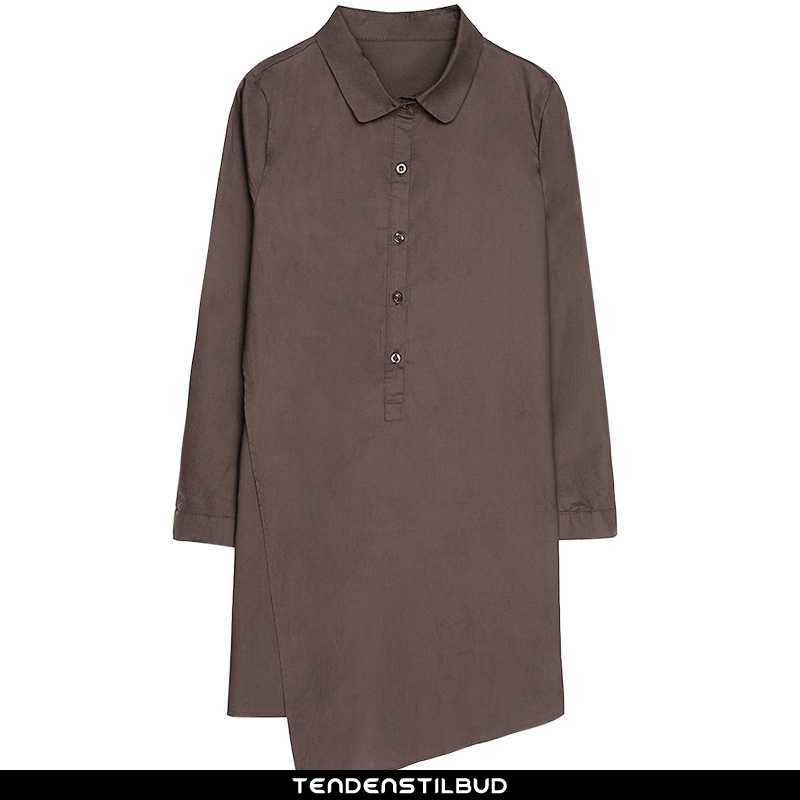 Skjorter Dame Bluser Skjorter Lang Simple