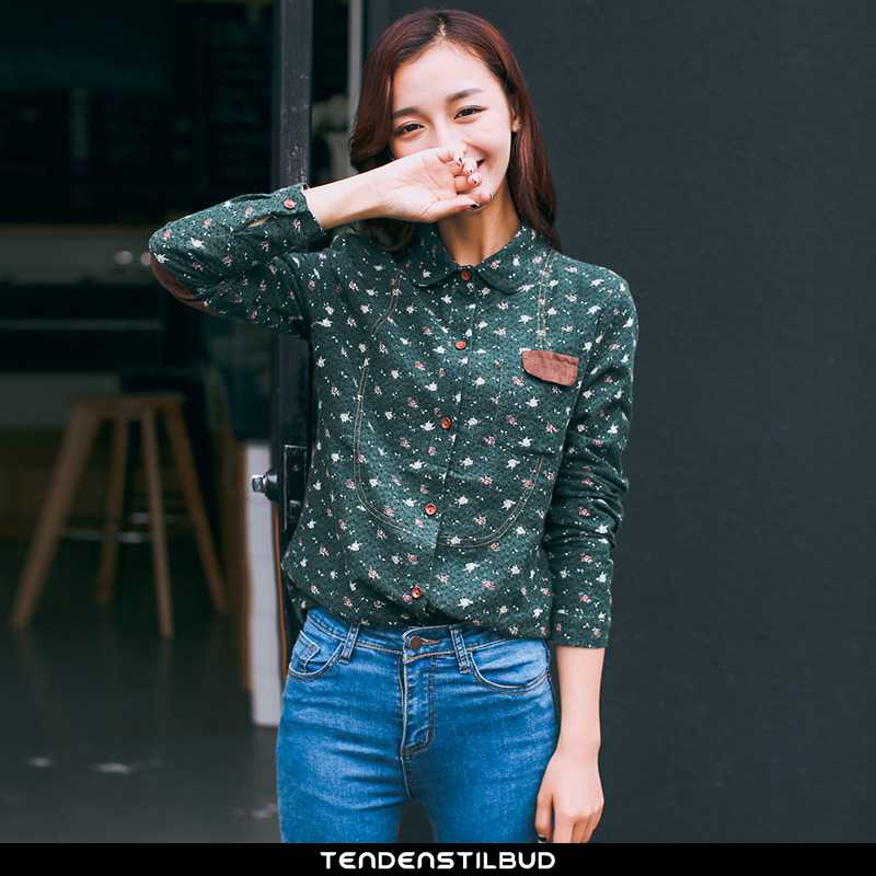 Skjorter Dame Bluser Skjorter Slim Fit Lille Sektion