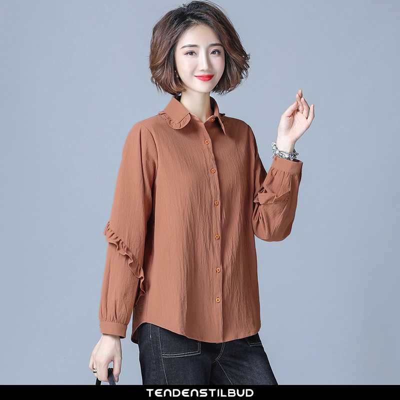Skjorter Dame Bluser Skjorter Slim Fit Ren