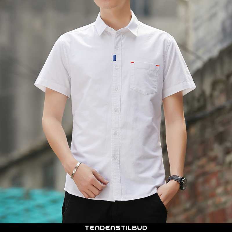Skjorter Herre Bluser Skjorter Oxford Sommer Ren