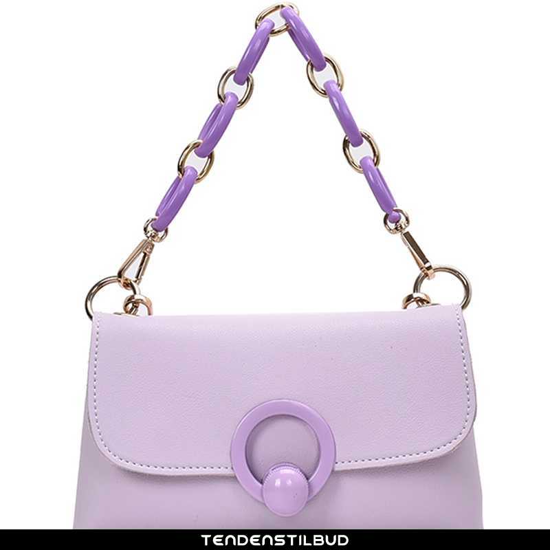 Skuldertaske Dame Messenger Taske Mode Lilla
