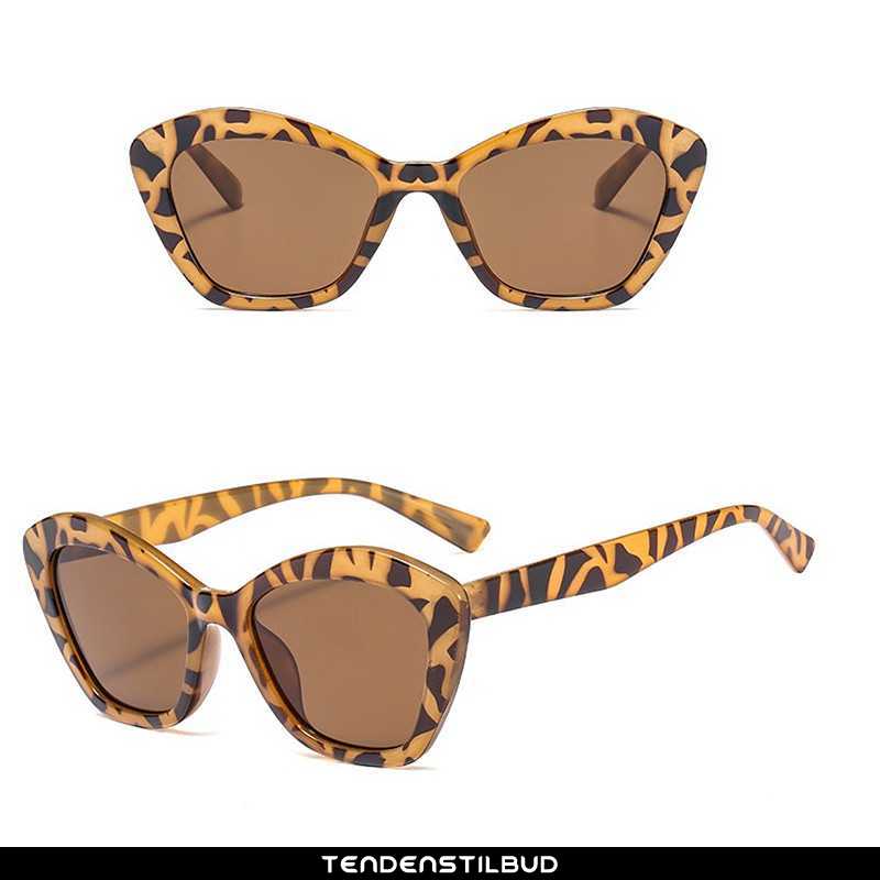 Solbriller Dame Leopard Lyserød Khaki