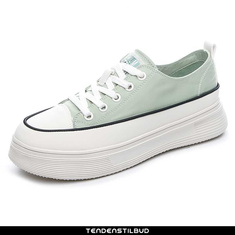 Sportssko Dame Skateboard Sko Canvas Casual Satin