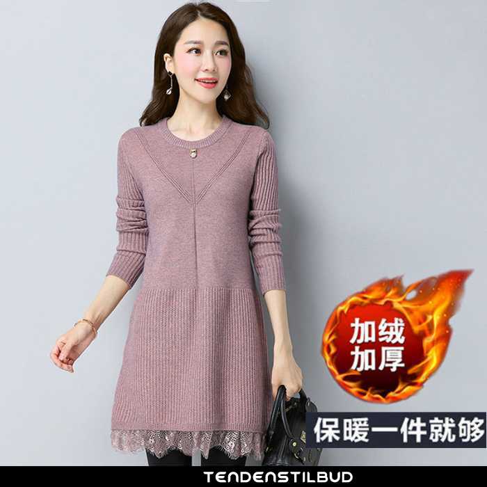 Sweatere Dame Sweater Blonder Lang Midten