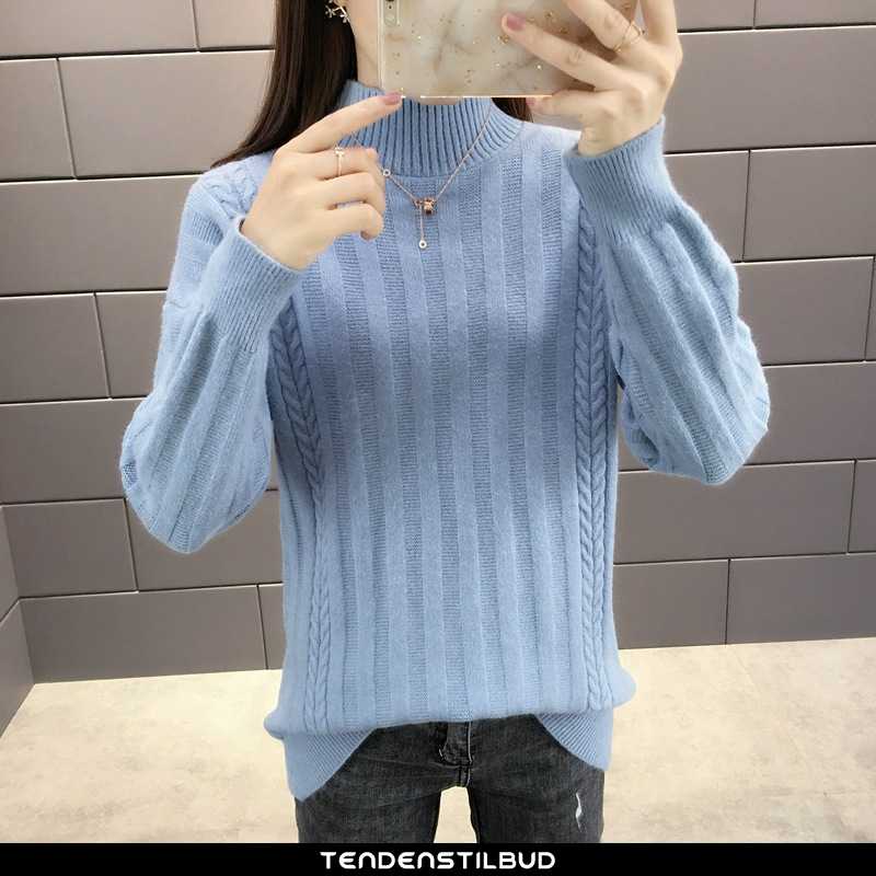 Sweatere Dame Sweater Casual Mørkeblå