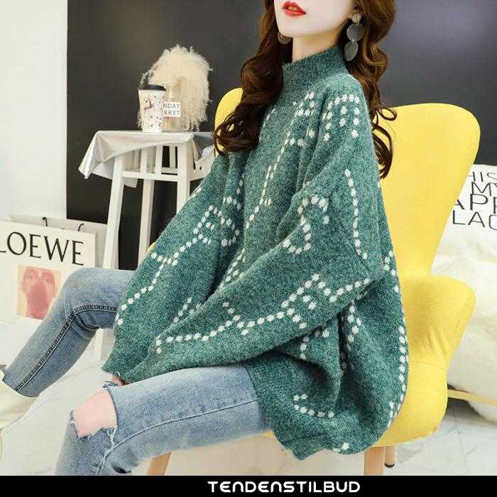Sweatere Dame Sweater Løse Jakke