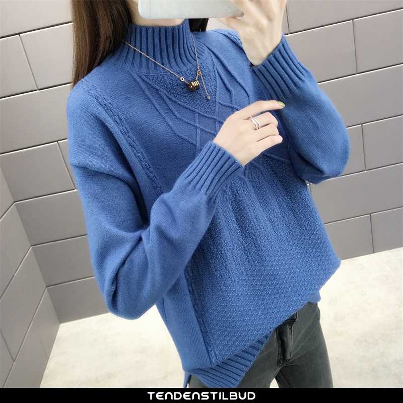 Sweatere Dame Sweater Strikket Mode Elegante