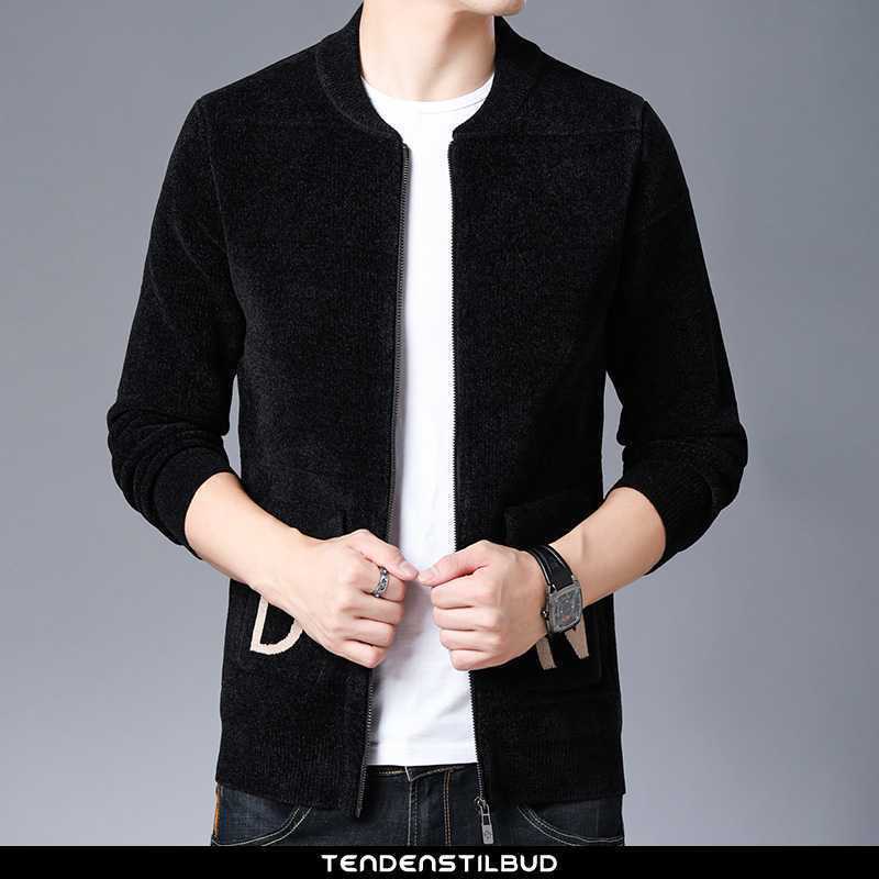 Sweatere Herre Cardigan Strikket Mode Alt Matcher