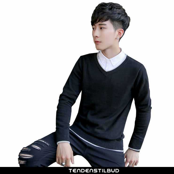 Sweatere Herre Sweater Bomuld Vinter Pullover