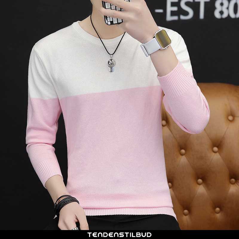 Sweatere Herre Sweater Slim Fit Blandede Farver