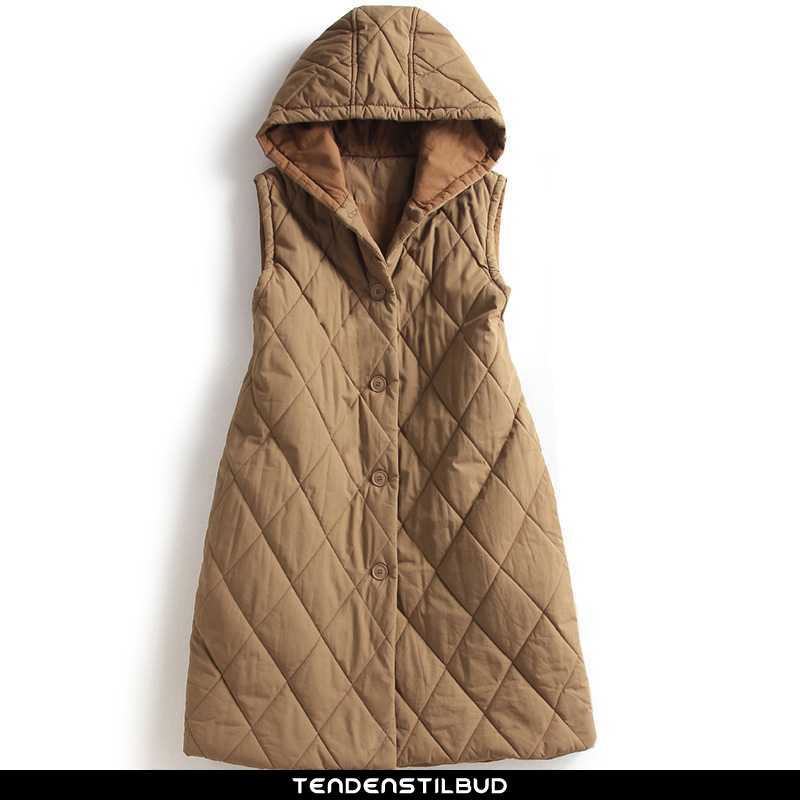 Vest Dame Casual Ren Khaki