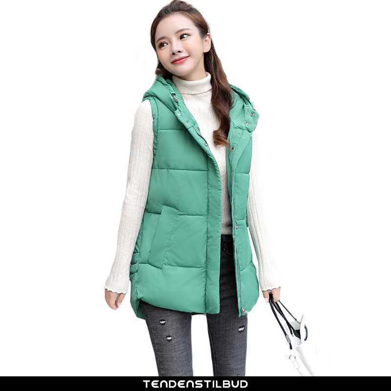Vest Dame Lang 2021 Turkis