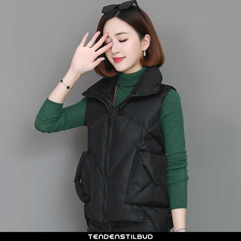 Vest Dame Mode Elegante Sort