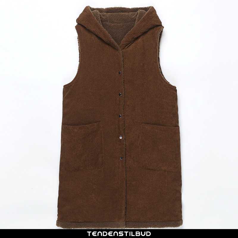 Vest Dame Vinter 2021 Brune