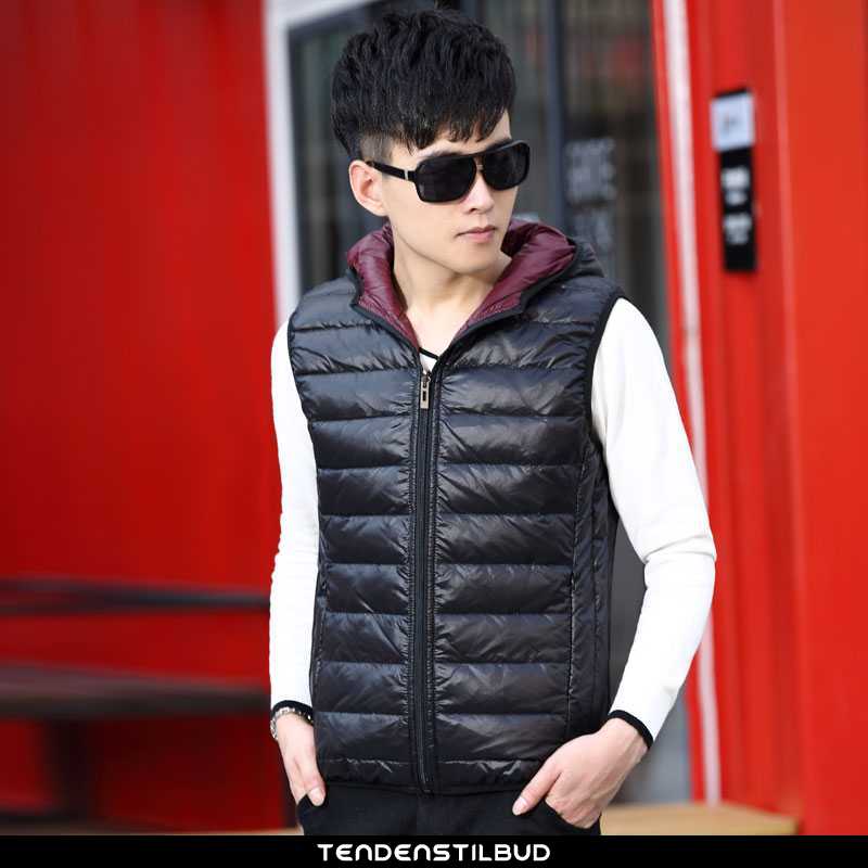 Vest Herre Frakke Dun Vinter Ny