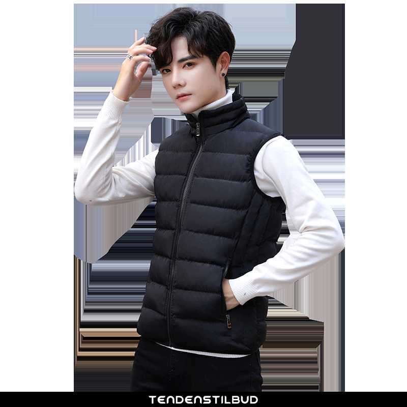 Vest Herre Jakke Trend Teenager