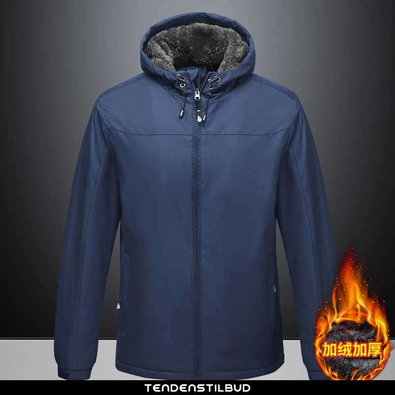 Vinterjakke Herre Trenchcoat Varm Vandre